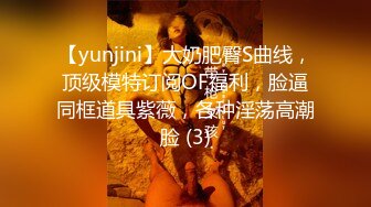 【yunjini】大奶肥臀S曲线，顶级模特订阅OF福利，脸逼同框道具紫薇，各种淫荡高潮脸 (3)