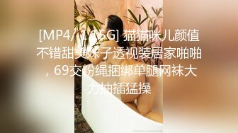 [MP4/ 1.15G] 猫猫咪儿颜值不错甜美妹子透视装居家啪啪，69交粉绳捆绑单腿网袜大力抽插猛操